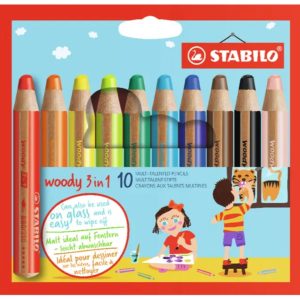 Stabilo Woody 3 in 1 potloden set 10 stuks
