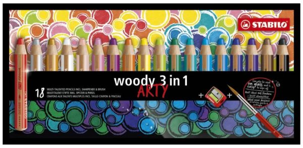 Stabilo Woody 3 in 1 potlood arty 18 stuks